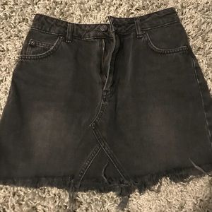 Black TopShop Denim Mini Skirt